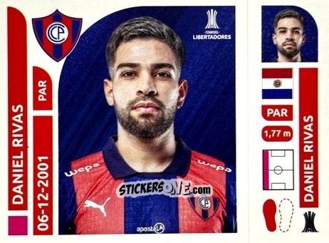Cromo Daniel Rivas - Conmebol Libertadores 2025 n. CEP10 - Panini