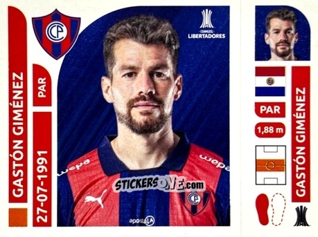 Cromo Gastón Giménez - Conmebol Libertadores 2025 n. CEP14 - Panini