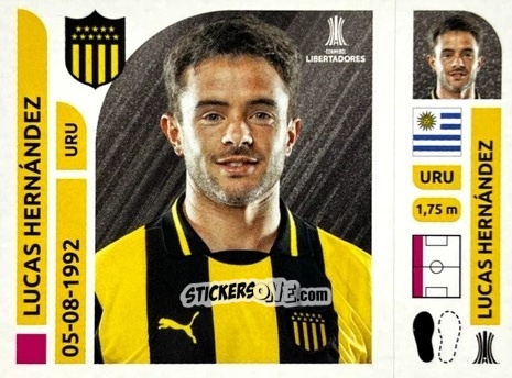 Figurina Lucas Hernández - Conmebol Libertadores 2025 n. PEU8 - Panini