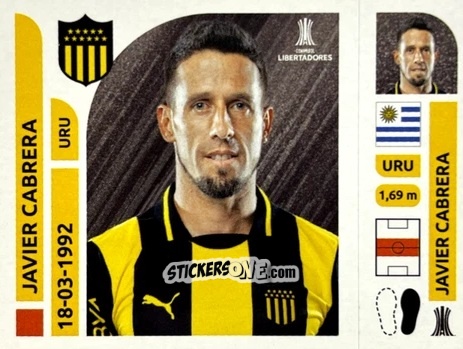 Sticker Javier Cabrera - Conmebol Libertadores 2025 n. PEU12 - Panini