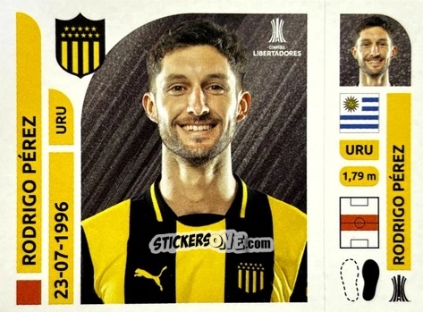 Cromo Rodrigo Pérez - Conmebol Libertadores 2025 n. PEU13 - Panini
