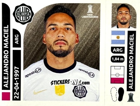 Figurina Alejandro Maciel - Conmebol Libertadores 2025 n. OLP4 - Panini