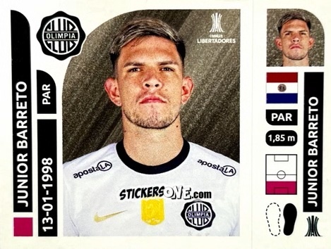 Cromo Junior Barreto - Conmebol Libertadores 2025 n. OLP5 - Panini