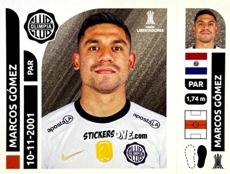 Cromo Marcos Gómez - Conmebol Libertadores 2025 n. OLP11 - Panini