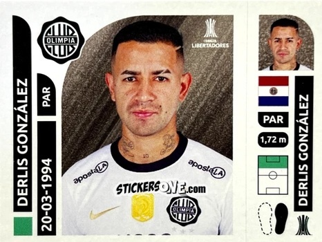 Sticker Derlis González - Conmebol Libertadores 2025 n. OLP12 - Panini