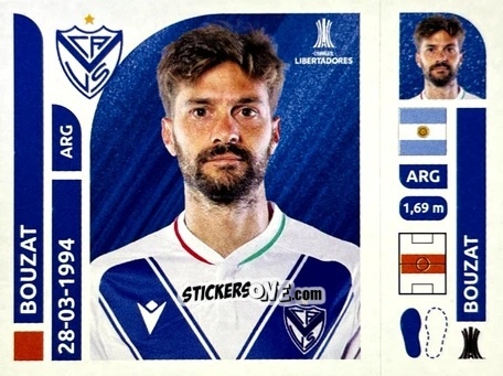 Sticker Agustín Bouzat - Conmebol Libertadores 2025 n. VEA10 - Panini