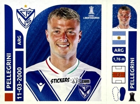 Sticker Matías Pellegrini - Conmebol Libertadores 2025 n. VEA12 - Panini
