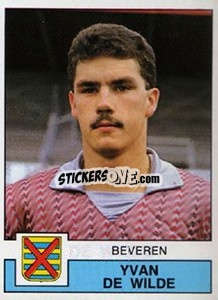 Figurina Yvan De Wilde - Football Belgium 1987-1988 n. 74 - Panini