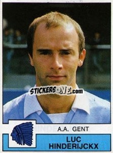 Figurina Luc Hinderijckx - Football Belgium 1987-1988 n. 145 - Panini