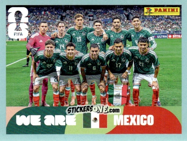 Figurina Team Photo - Fifa World Cup 2026. Standard Edition n. MEX13 - Panini
