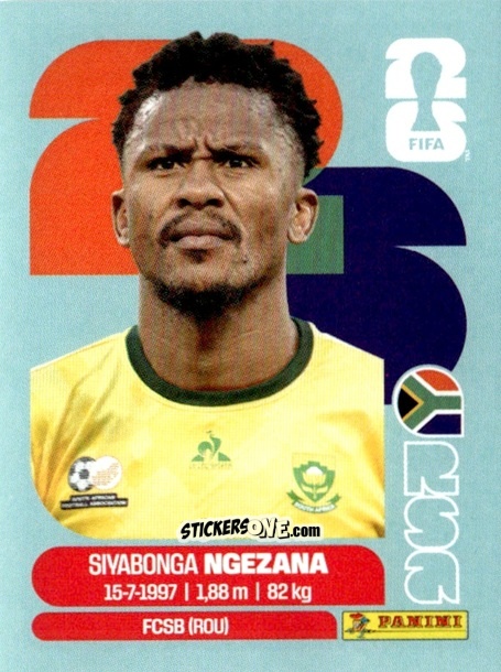 Sticker Siyabonga Ngezana - Fifa World Cup 2026. Standard Edition n. RSA8 - Panini