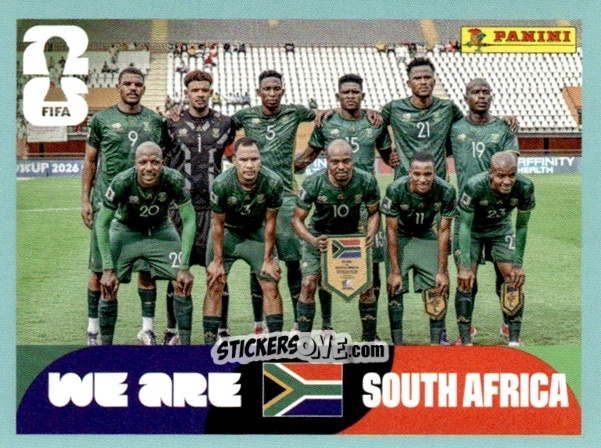Cromo Team Photo - Fifa World Cup 2026. Standard Edition n. RSA13 - Panini