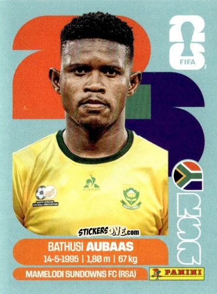 Sticker Bathusi Aubaas - Fifa World Cup 2026. Standard Edition n. RSA14 - Panini