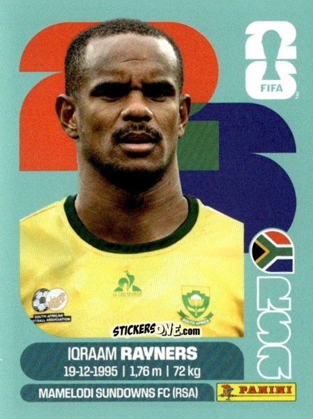 Sticker Iqraam Rayners - Fifa World Cup 2026. Standard Edition n. RSA18 - Panini