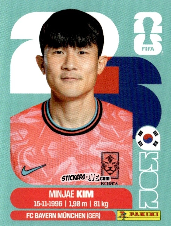 Sticker Min-jae Kim - Fifa World Cup 2026. Standard Edition n. KOR4 - Panini