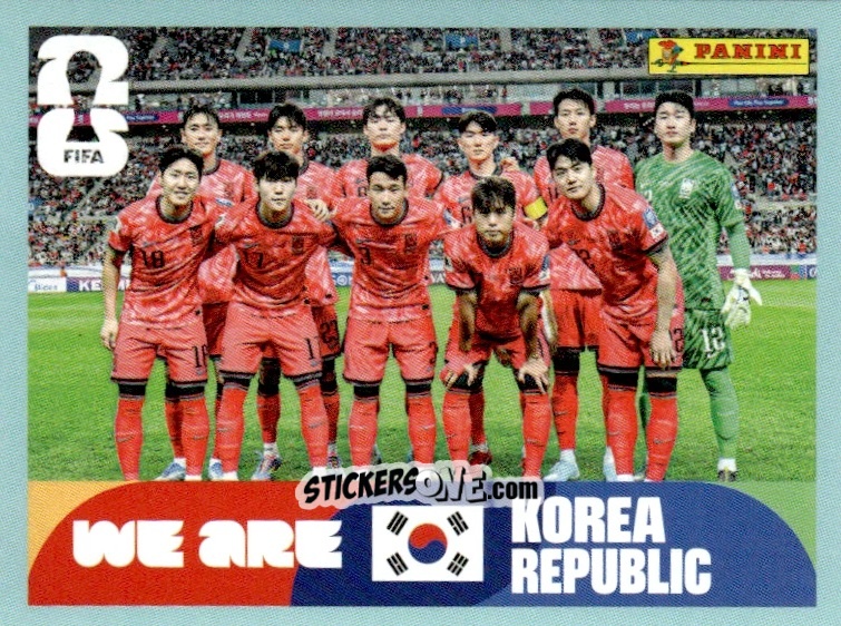 Cromo Team Photo - Fifa World Cup 2026. Standard Edition n. KOR13 - Panini
