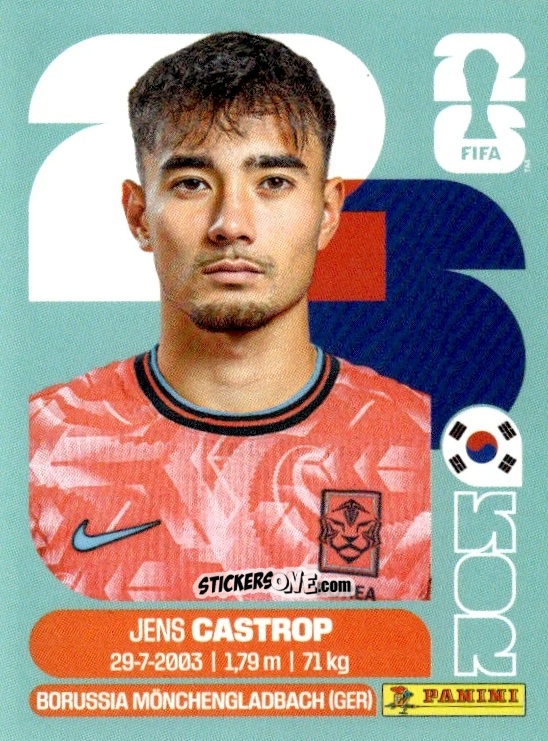 Sticker Jens Castrop - Fifa World Cup 2026. Standard Edition n. KOR15 - Panini