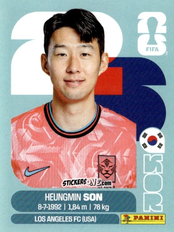 Sticker Heung-min Son - Fifa World Cup 2026. Standard Edition n. KOR18 - Panini