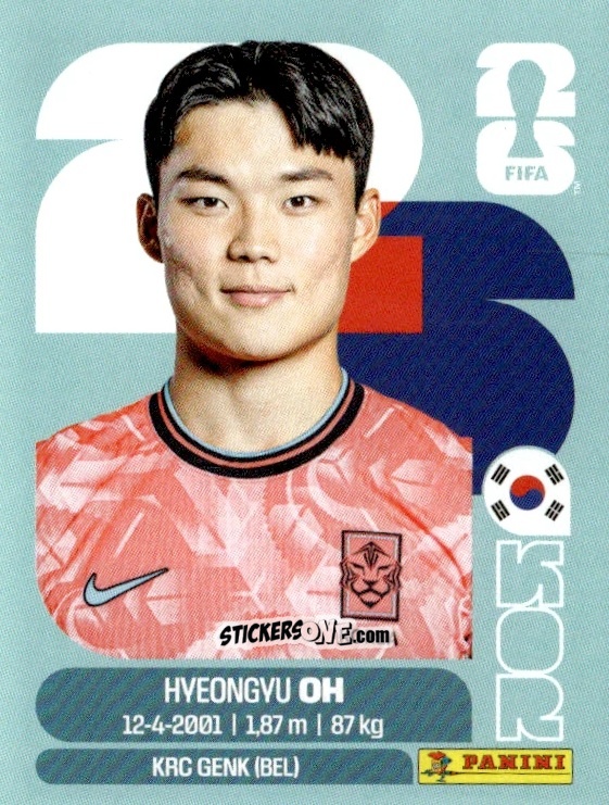 Sticker Hyeon-Gyu Oh - Fifa World Cup 2026. Standard Edition n. KOR20 - Panini