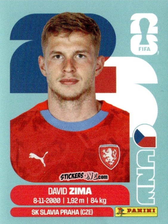 Sticker David Zima - Fifa World Cup 2026. Standard Edition n. CZE8 - Panini
