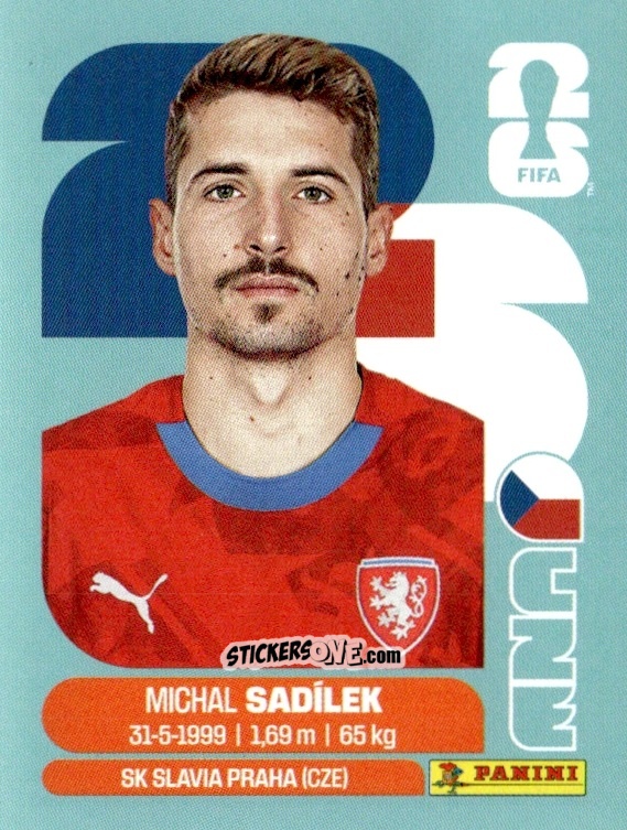 Figurina Michal Sadilek - Fifa World Cup 2026. Standard Edition n. CZE9 - Panini