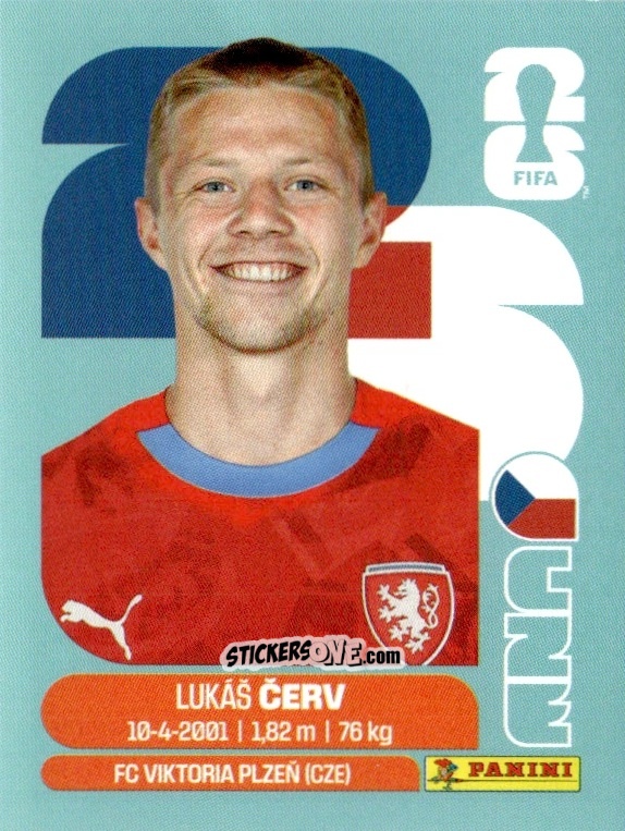Figurina Lukas Cerv - Fifa World Cup 2026. Standard Edition n. CZE11 - Panini
