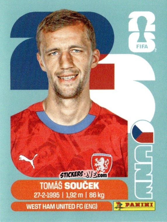 Sticker Tomas Soucek - Fifa World Cup 2026. Standard Edition n. CZE12 - Panini