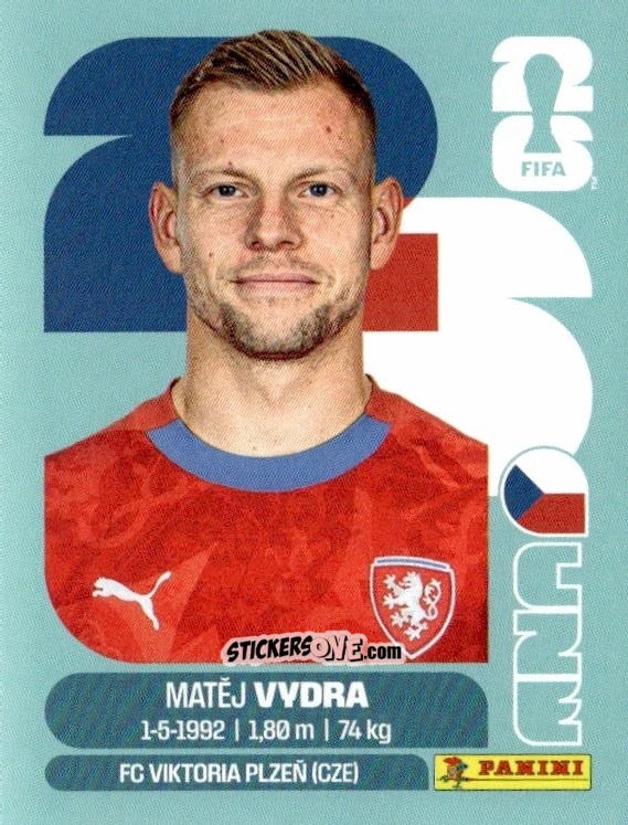 Cromo Matej Vydra - Fifa World Cup 2026. Standard Edition n. CZE15 - Panini