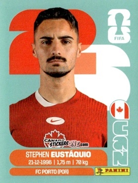 Figurina Stephen Eustáquio - Fifa World Cup 2026. Standard Edition n. CAN10 - Panini