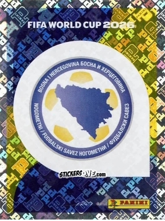 Cromo Emblem - Fifa World Cup 2026. Standard Edition n. BIH1 - Panini
