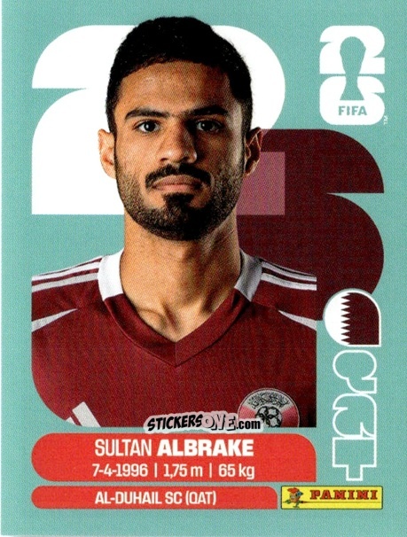Figurina Sultan Al-Brake - Fifa World Cup 2026. Standard Edition n. QAT3 - Panini