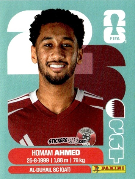 Figurina Homam Ahmed - Fifa World Cup 2026. Standard Edition n. QAT5 - Panini
