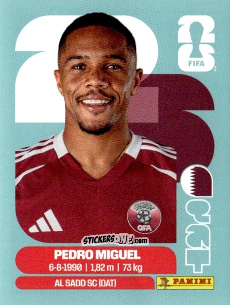 Figurina Pedro Miguel - Fifa World Cup 2026. Standard Edition n. QAT7 - Panini