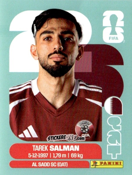 Figurina Tarek Salman - Fifa World Cup 2026. Standard Edition n. QAT8 - Panini