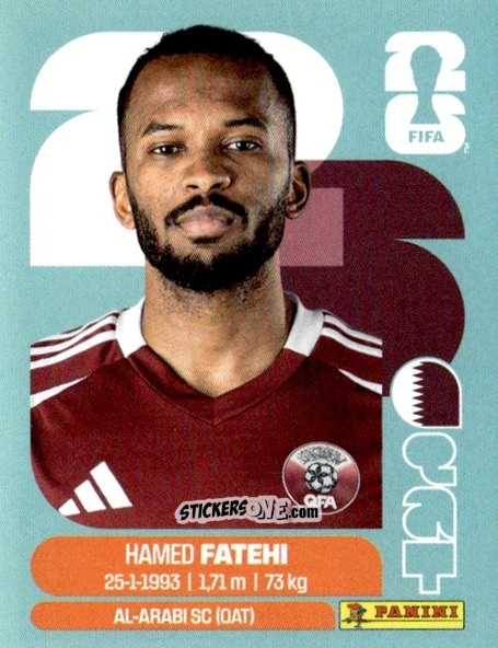 Figurina Ahmed Fatehi - Fifa World Cup 2026. Standard Edition n. QAT12 - Panini