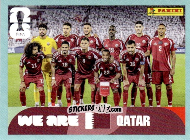 Figurina Team Photo - Fifa World Cup 2026. Standard Edition n. QAT13 - Panini