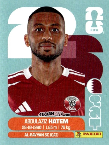 Figurina Abdulaziz Hatem - Fifa World Cup 2026. Standard Edition n. QAT15 - Panini
