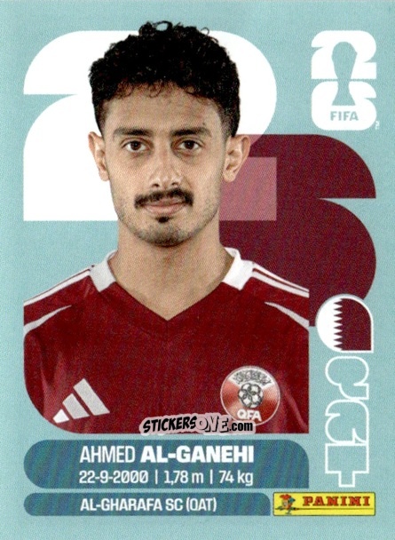 Figurina Ahmed Al-Ganehi - Fifa World Cup 2026. Standard Edition n. QAT19 - Panini