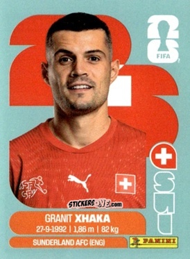 Figurina Granit Xhaka - Fifa World Cup 2026. Standard Edition n. SWI9 - Panini