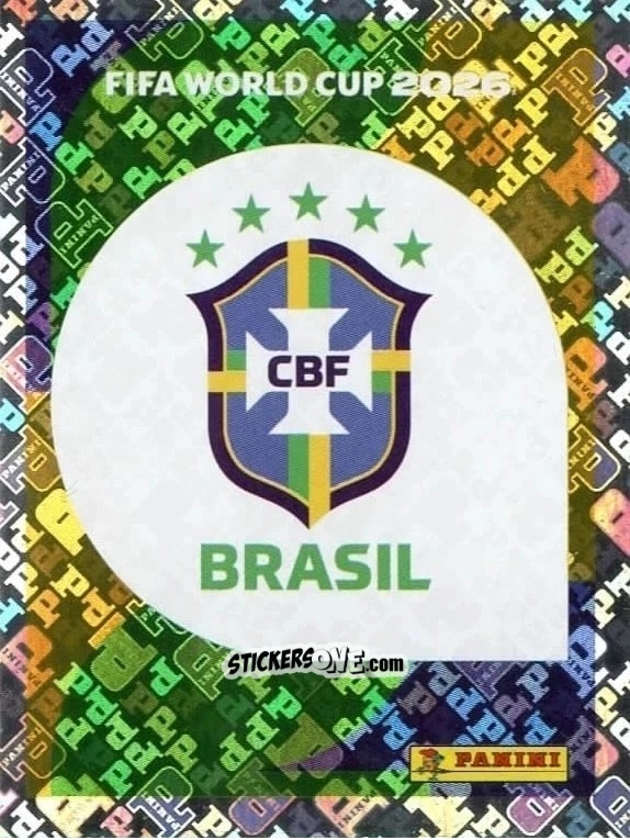 Cromo Emblem - Fifa World Cup 2026. Standard Edition n. BRA1 - Panini