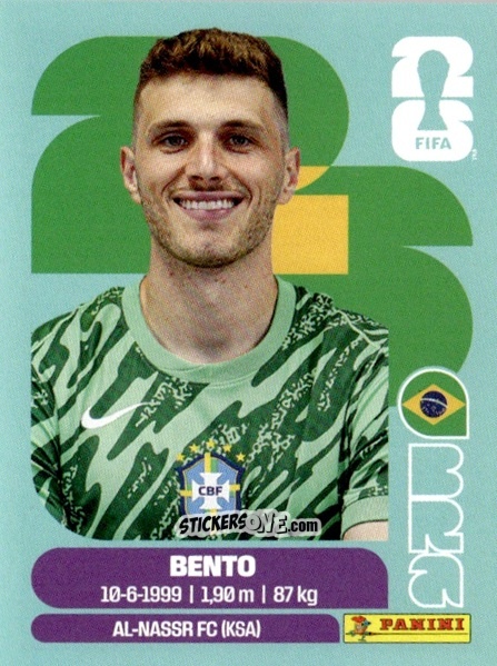 Sticker Bento - Fifa World Cup 2026. Standard Edition n. BRA3 - Panini