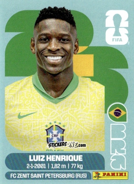 Sticker Luiz Henrique - Fifa World Cup 2026. Standard Edition n. BRA12 - Panini