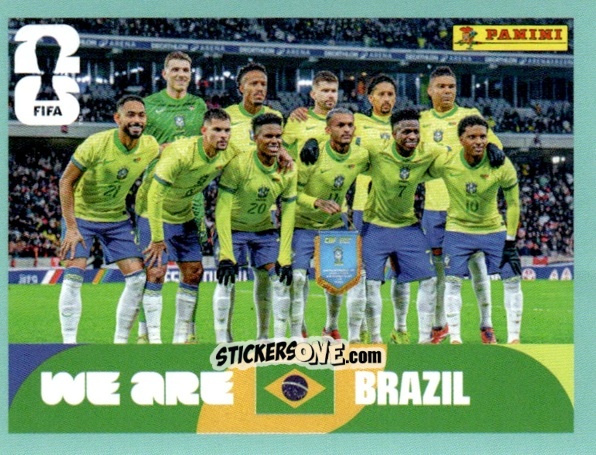 Figurina Team Photo - Fifa World Cup 2026. Standard Edition n. BRA13 - Panini