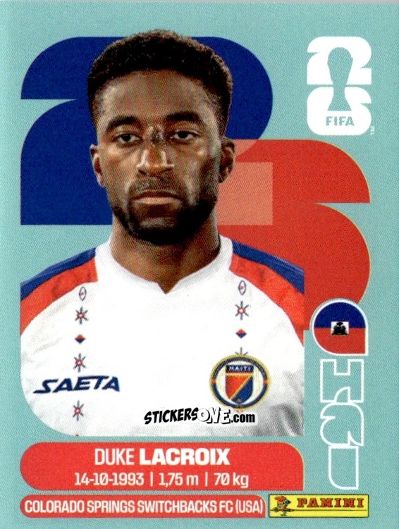 Sticker Duke Lacroix - Fifa World Cup 2026. Standard Edition n. HAI7 - Panini