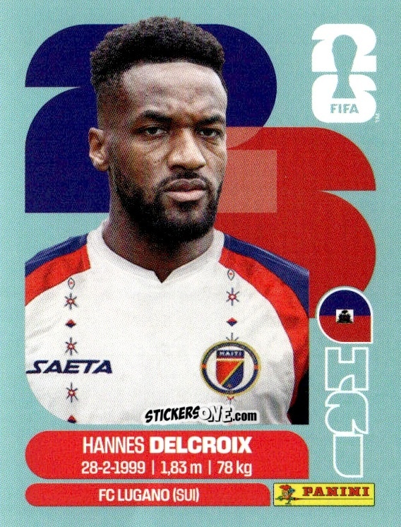 Sticker Hannes Delcroix - Fifa World Cup 2026. Standard Edition n. HAI9 - Panini