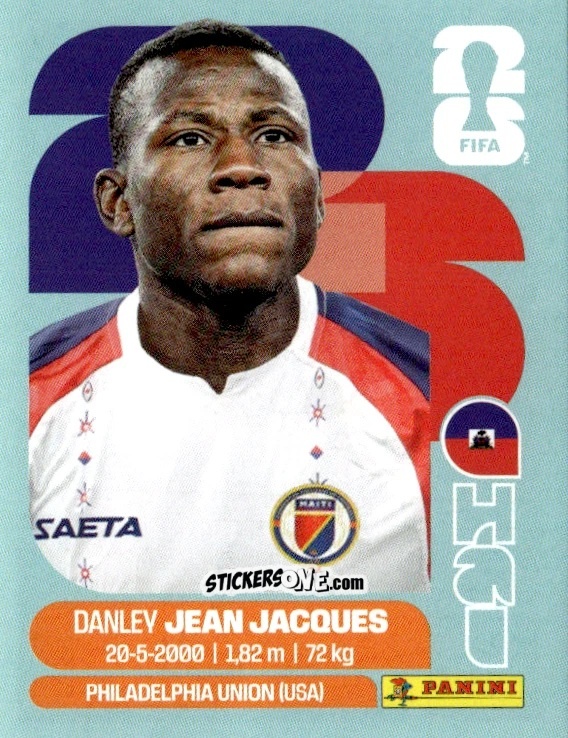 Sticker Danley Jean Jacques - Fifa World Cup 2026. Standard Edition n. HAI11 - Panini