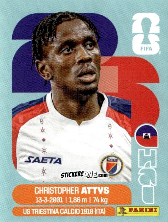 Sticker Christopher Attys - Fifa World Cup 2026. Standard Edition n. HAI14 - Panini