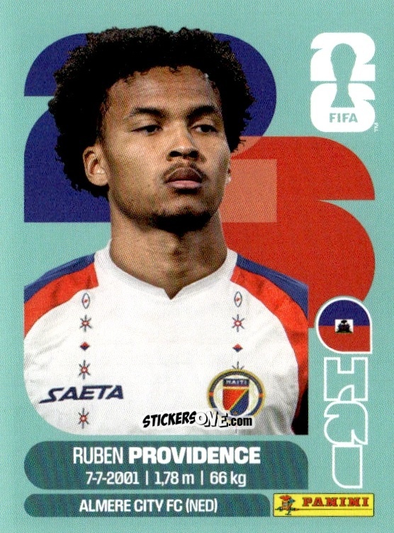 Sticker Ruben Providence - Fifa World Cup 2026. Standard Edition n. HAI17 - Panini