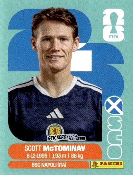 Figurina Scott McTominay - Fifa World Cup 2026. Standard Edition n. SCO11 - Panini