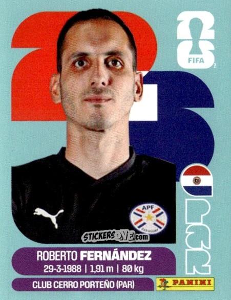 Sticker Roberto Fernandez - Fifa World Cup 2026. Standard Edition n. PAR2 - Panini